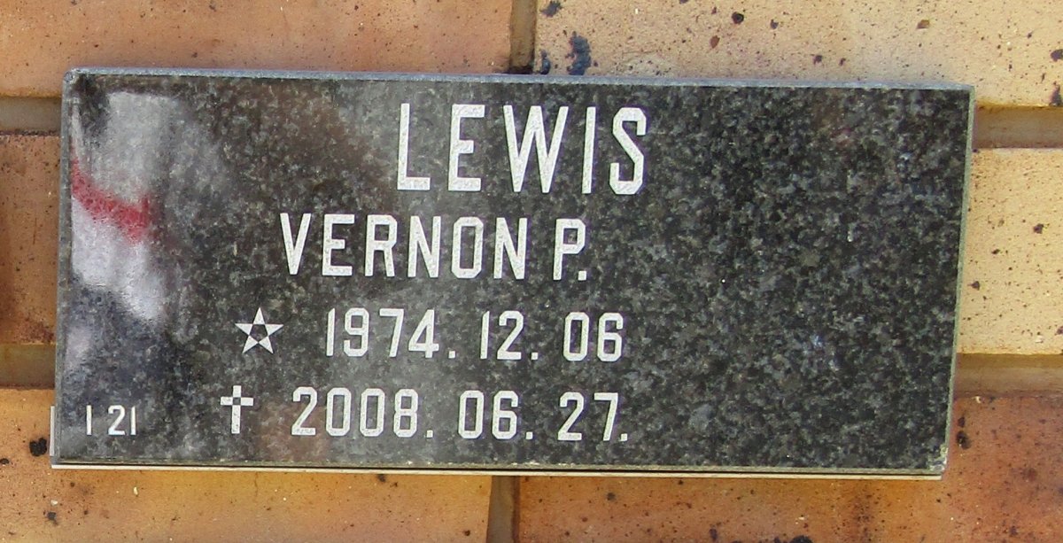 LEWIS Vernon P. 1974-2008