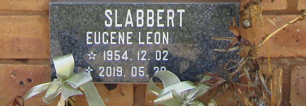 SLABBERT Eugene Leon 1954-2019