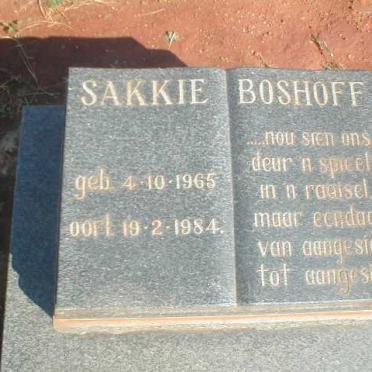 BOSHOFF Sakkie 1965-1984