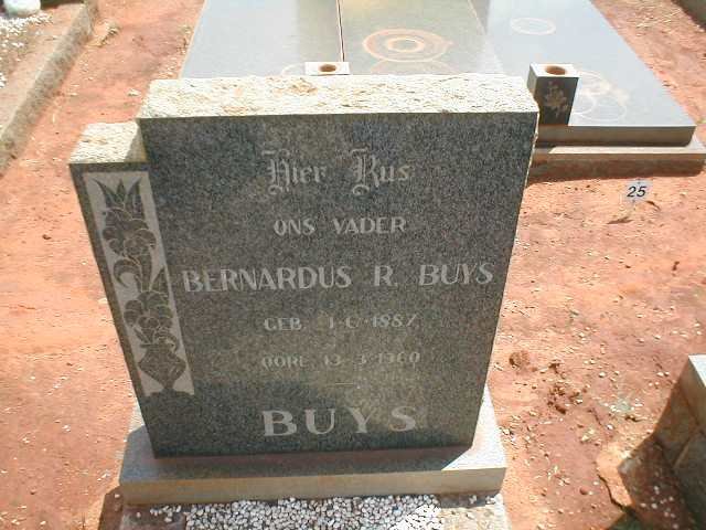 BUYS Bernardus R. 1887-1960