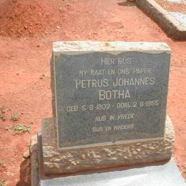 BOTHA Petrus Johannes 1902-1955