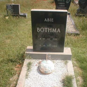 BOTHMA Abie 1922-2001
