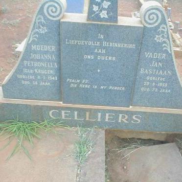 CELLIERS Jan Bastiaan -1958 &amp; Johanna Petronella KRUGER -1949