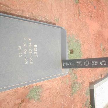 CRONJE Boet 1935-1991