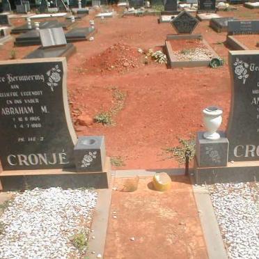 CRONJE Abraham M. 1905-1980 &amp; Anna M.C. 1910-1990
