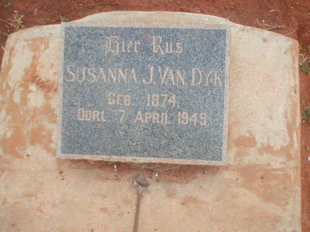 DYK Susanna J., van 1874-1949