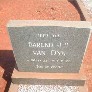 DYK Barend J.H., van 1923-1977