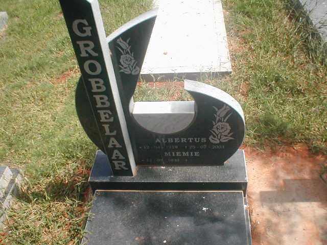 GROBBELAAR Albertus 1919-2003 &amp; Miemie 1910-