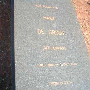 GROOT Marie, de nee KRUGER 1896-1979