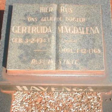 HAVENGA Gertruida Magdalena 1943-1968