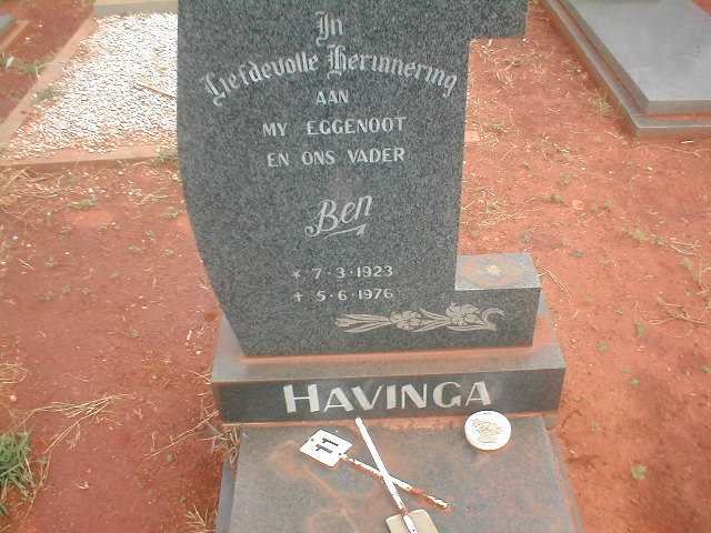 HAVINGA Ben 1923-1976