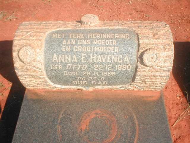 HAVENGA Anna E. nee OTTO 1890-1968