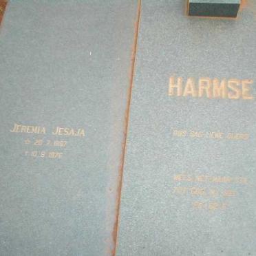 HARMSE Jeremia Jesaja 1887-1976