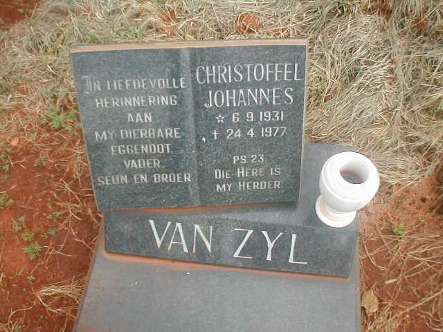 ZYL Christoffel Johannes, van 1931-1977