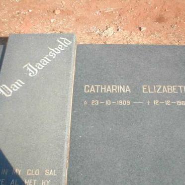 JAARSVELD Catharina Elizabeth, van 1909-1986