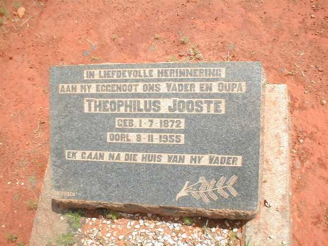 JOOSTE Theophilus 1872-1955