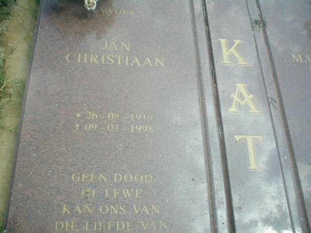 KAT Jan Christiaan 1919-1998