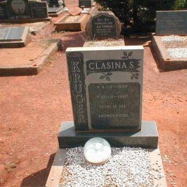 KRUGER Clasina S. 1909-1960
