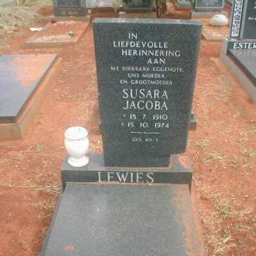 LEWIES Susara Jacoba 1910-1974