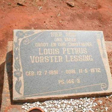 LESSING Louis Petrus Vorster 1891-1972