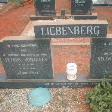 LIEBENBERG Petrus Johannes 1910-1982 &amp; Helena Alberta 1919-1995