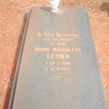LUTHER Maria Magdalena 1907-1974