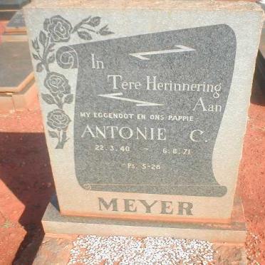 MEYER Antonie C [19]40-[19]71