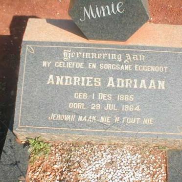 MINIE Andries Adriaan 1885-1964