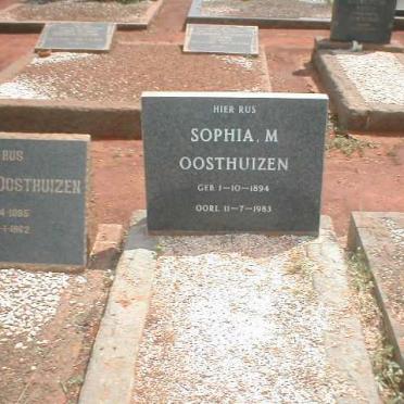 OOSTHUIZEN Sophia M. 1894-1983