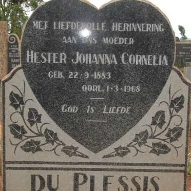 PLESSIS Hester Johanna Cornelia, du 1883-1968