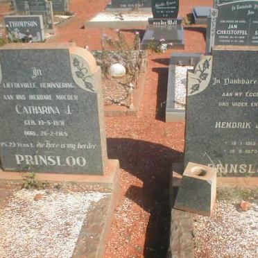 PRINSLOO Hendrik J.S. 1913-1973 &amp; Catharina J. 1891-1968