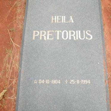 PRETORIUS Heila 1904-1994