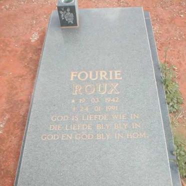 ROUX Fourie 1942-1991