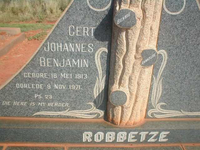 ROBBETZE Gert Johannes Benjamin 1913-1971