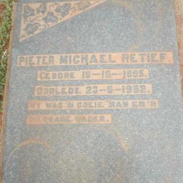 RETIEF Pieter Michael 1895-1952