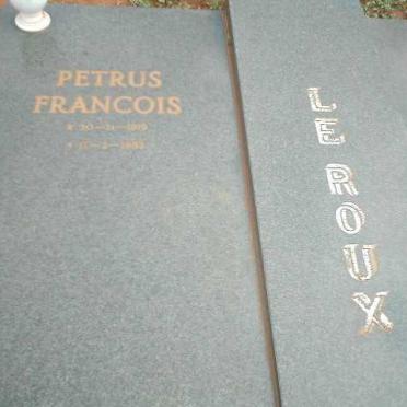 ROUX Petrus Francois, le 1919-1982