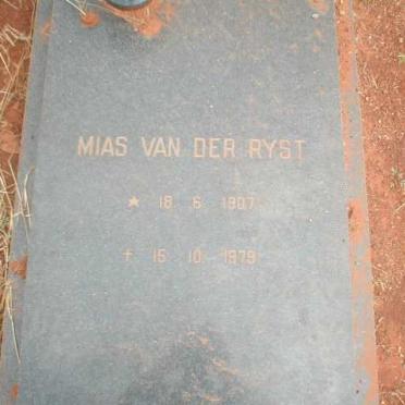 RYST Mias, van der 1907-1979