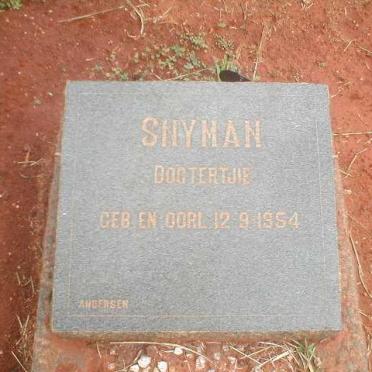 SNYMAN 1954-1954