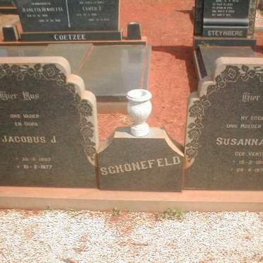 SCHONEFELD Jacobus J. 1907-1977 &amp; Susanna C.P. VENTER 1906-1973