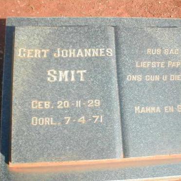 SMIT Gert Johannes [19]29-[19]71