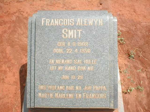 SMIT Francois Alewyn 1903-1956