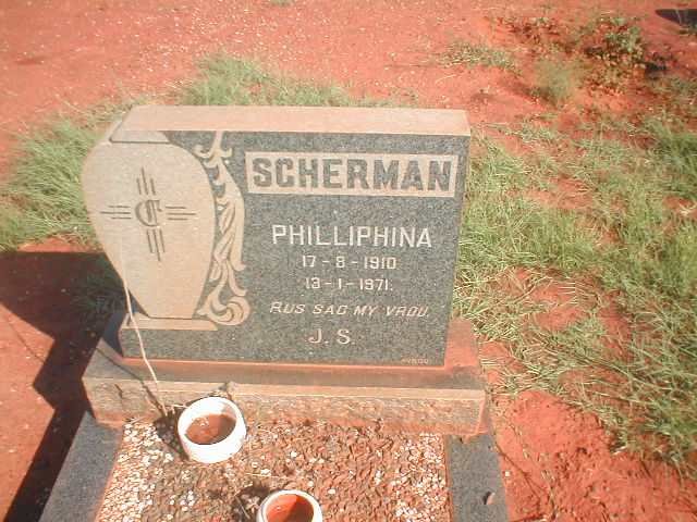 SCHERMAN Philliphina 1910-1971