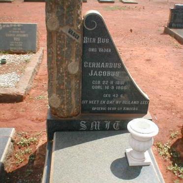 SMIT Gerhardus Jacobus 1881-1965