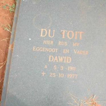 TOIT Dawid, du 1911-1977