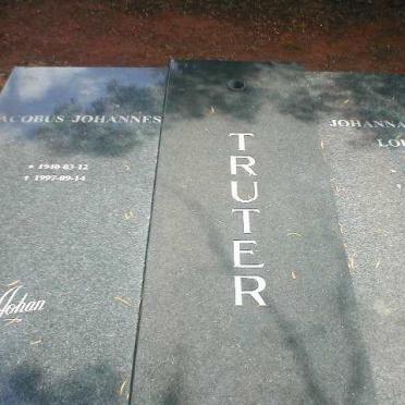TRUTER Jacobus Johannes 1940-1997 &amp; Johanna Sophia Louisa 1940-