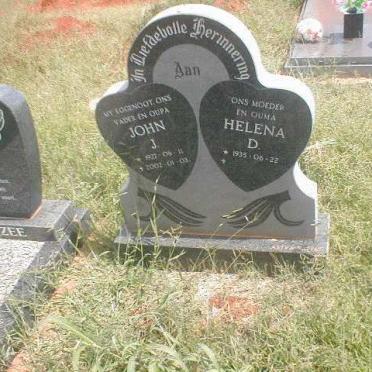 ? John J. 1927-2002 &amp; Helena D. 1935-