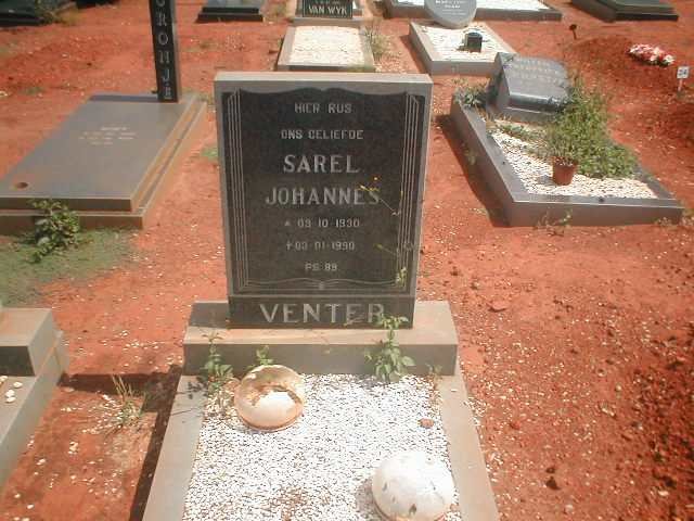 VENTER Sarel Johannes 1930-1990