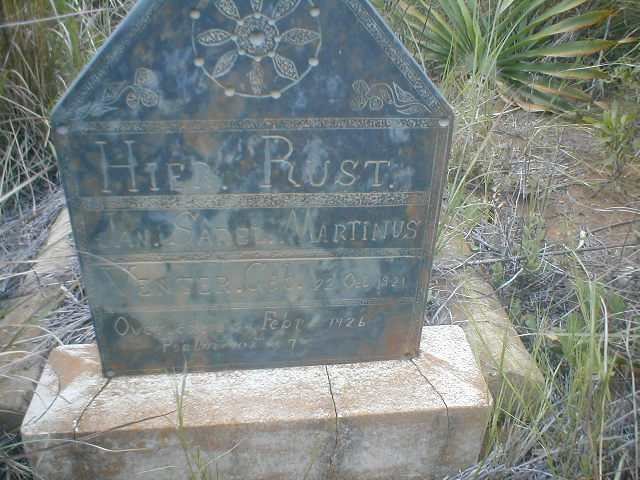 VENTER Jan Sarel Marthinus 1921-1926