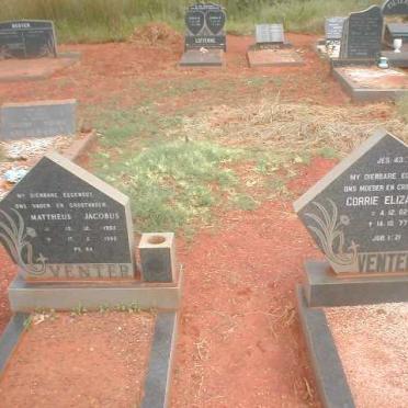 VENTER Mattheus Jacobus 1907-19?2 &amp; Corrie Elizabeth 1902-1977