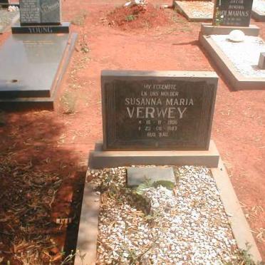 VERWEY Susanna Maria 1906-1987